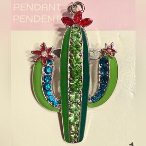 NEW Elegant Colorful Cactus Brooch